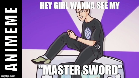 nintendo norm | HEY GIRL WANNA SEE MY "MASTER SWORD" | image tagged in nintendo | made w/ Imgflip meme maker