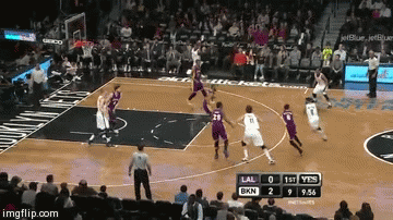 Brook Lopez  | image tagged in gifs,brook lopez,brooklyn nets,nba,basketball | made w/ Imgflip video-to-gif maker