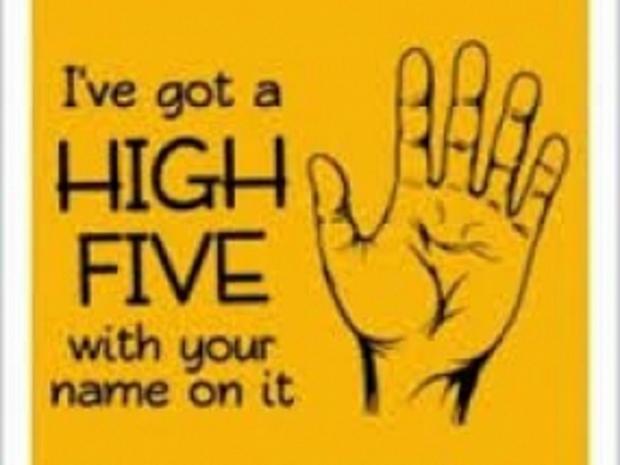 high-five! Blank Meme Template