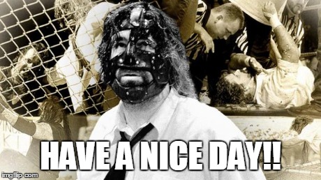 Have a nice day!! | HAVE A NICE DAY!! | image tagged in mankind | made w/ Imgflip meme maker