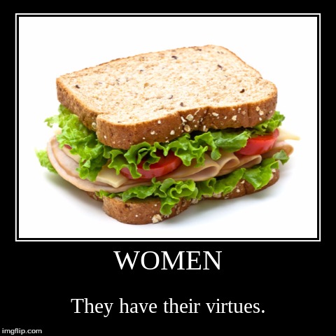 The glorious sammich | image tagged in funny,demotivationals,sandwich,women,yum | made w/ Imgflip demotivational maker