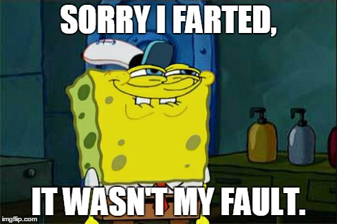 Don't You Squidward | SORRY I FARTED, IT WASN'T MY FAULT. | image tagged in memes,dont you squidward | made w/ Imgflip meme maker