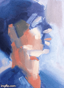 Stephen's figure painting | image tagged in gifs | made w/ Imgflip images-to-gif maker