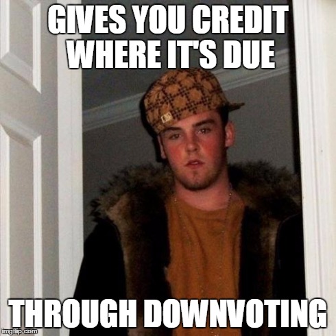I think I'm hated on this site at the moment | GIVES YOU CREDIT WHERE IT'S DUE THROUGH DOWNVOTING | image tagged in memes,scumbag steve | made w/ Imgflip meme maker