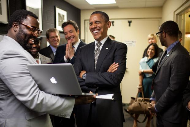 Obama Fallon Laugh Blank Meme Template