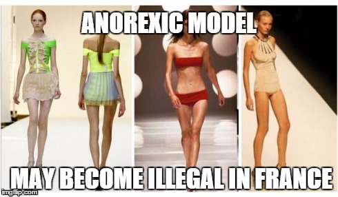 French people | ANOREXIC MODEL MAY BECOME ILLEGAL IN FRANCE | image tagged in french people | made w/ Imgflip meme maker