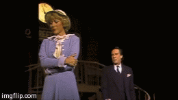 Think of Broadway, dammit! | image tagged in gifs,broadway | made w/ Imgflip video-to-gif maker