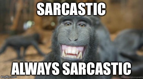 Smile | SARCASTIC ALWAYS SARCASTIC | image tagged in smile | made w/ Imgflip meme maker