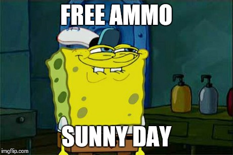 Don't You Squidward | FREE AMMO SUNNY DAY | image tagged in memes,dont you squidward | made w/ Imgflip meme maker