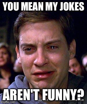 YOU MEAN MY JOKES AREN'T FUNNY? | made w/ Imgflip meme maker