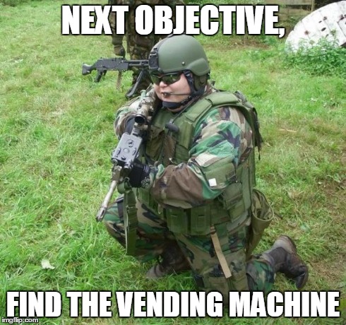 /asp/ergers with airsoft guns | NEXT OBJECTIVE, FIND THE VENDING MACHINE | image tagged in /asp/ergers with airsoft guns | made w/ Imgflip meme maker
