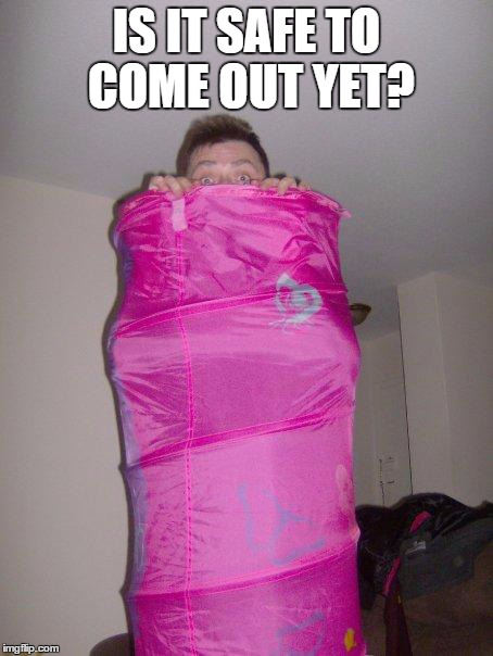 IS IT SAFE TO COME OUT YET? | image tagged in i see you | made w/ Imgflip meme maker