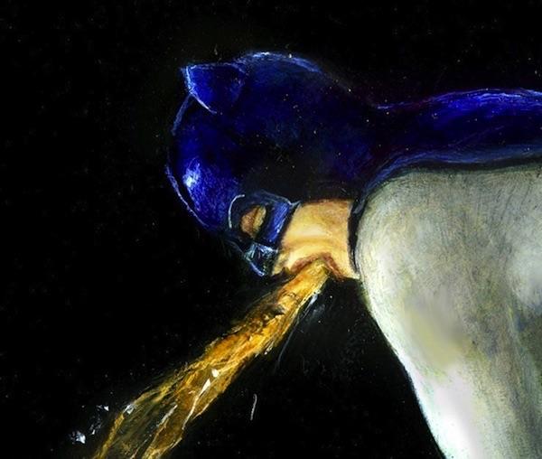 Batman Puking Blank Meme Template