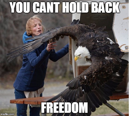 YOU CANT HOLD BACK FREEDOM | made w/ Imgflip meme maker