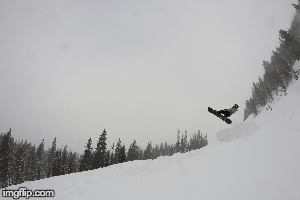 Hitting A Brighton Backcountry Jump | image tagged in gifs,brighton resort,utah,backcountry,snowboarding,flip | made w/ Imgflip images-to-gif maker