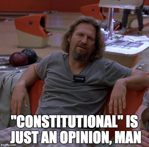 The Dude | "CONSTITUTIONAL" IS JUST AN OPINION, MAN | image tagged in the dude | made w/ Imgflip meme maker