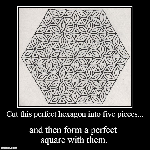Hexagon | image tagged in funny,demotivationals,puzzle | made w/ Imgflip demotivational maker