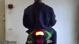 Funny biker jacket | image tagged in gifs,motorbike,jacked,funny | made w/ Imgflip video-to-gif maker