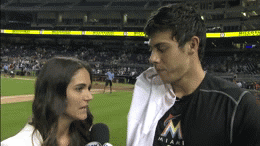 Dee Gordon dunks on Christian Yelich during postgame interview (Video)