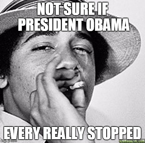 Being cool | NOT SURE IF PRESIDENT OBAMA EVERY REALLY STOPPED | image tagged in being cool | made w/ Imgflip meme maker