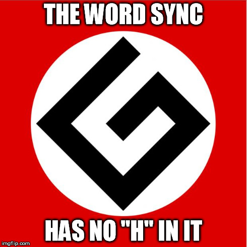 Grammar Nazi | THE WORD SYNC HAS NO "H" IN IT | image tagged in grammar nazi | made w/ Imgflip meme maker