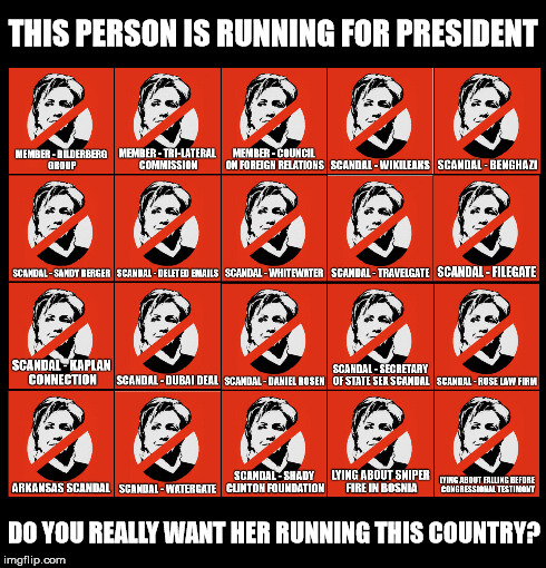 This Person Is Running for President? | THIS PERSON IS RUNNING FOR PRESIDENT DO YOU REALLY WANT HER RUNNING THIS COUNTRY? | image tagged in hillary clinton,election2016 | made w/ Imgflip meme maker