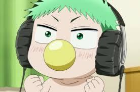 High Quality Baby Beel's music Blank Meme Template