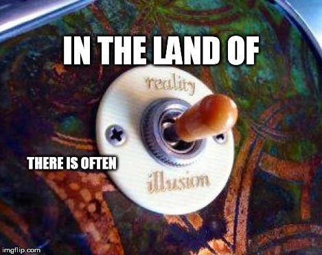 LIFE IN A NUT SHELL | IN THE LAND OF THERE IS OFTEN | image tagged in confucious say,illusive reality | made w/ Imgflip meme maker