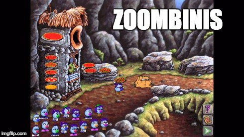 ZOOMBINIS | image tagged in 90s,retro,old school,computer guy,geek | made w/ Imgflip meme maker