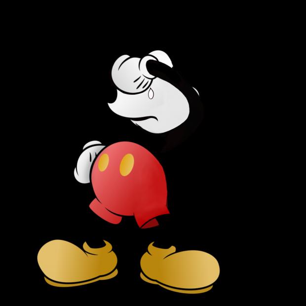 High Quality Sad Mickey Mouse  Blank Meme Template