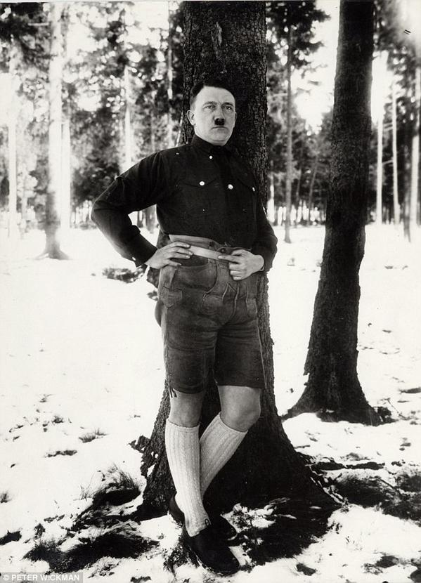 Adolf Hipster Blank Meme Template