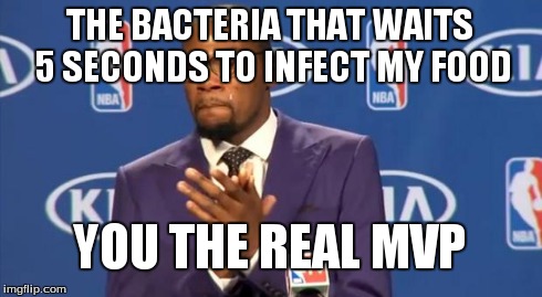 You The Real MVP | THE BACTERIA THAT WAITS 5 SECONDS TO INFECT MY FOOD YOU THE REAL MVP | image tagged in memes,you the real mvp | made w/ Imgflip meme maker