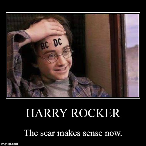 image tagged in funny,demotivationals,harry potter,acdc | made w/ Imgflip demotivational maker