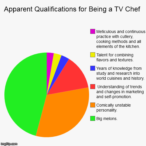 image tagged in funny,pie charts,chef,gordon ramsey,tv | made w/ Imgflip chart maker