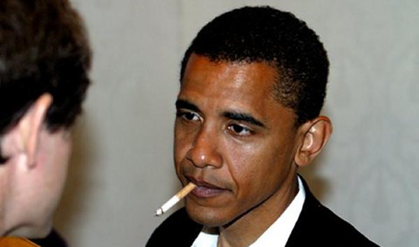 High Quality Obama smoking  Blank Meme Template