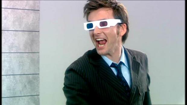 10th Doctor 3D glasses Blank Meme Template