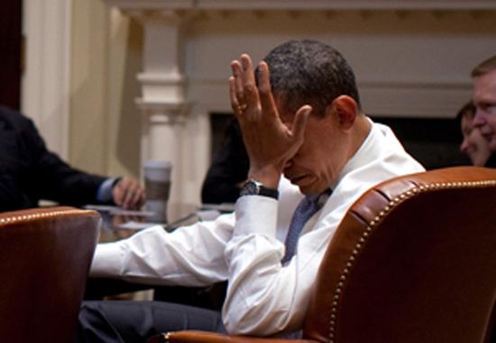 High Quality Obama Face Palm Blank Meme Template