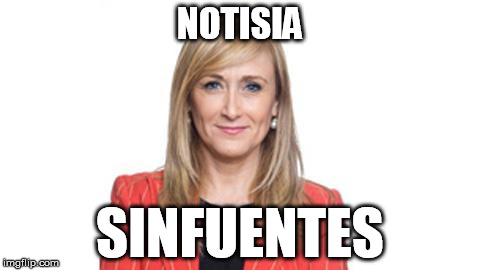 NOTISIA SINFUENTES | image tagged in cristina cifuentes | made w/ Imgflip meme maker