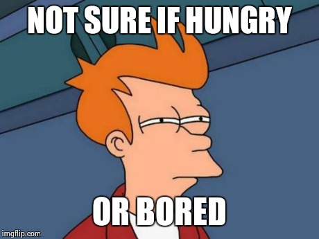 Futurama Fry Meme | NOT SURE IF HUNGRY OR BORED | image tagged in memes,futurama fry | made w/ Imgflip meme maker