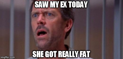 SAW MY EX TODAY SHE GOT REALLY FAT | image tagged in ex girlfriend,fat,house | made w/ Imgflip meme maker