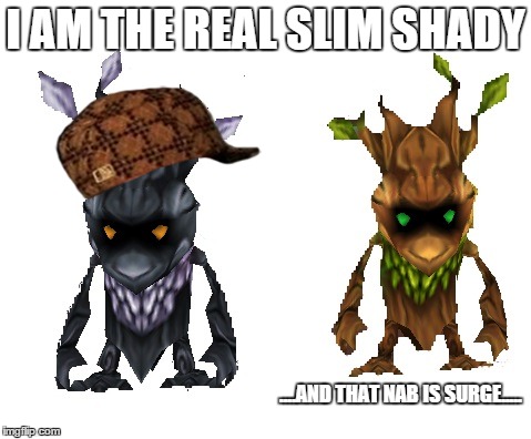 I AM THE REAL SLIM SHADY ....AND THAT NAB IS SURGE..... | made w/ Imgflip meme maker