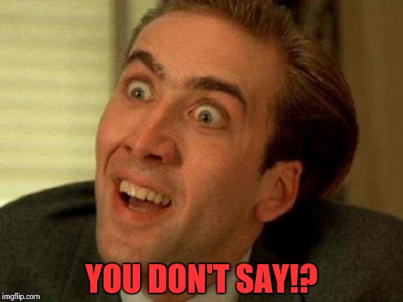 Nick Cage | YOU DON'T SAY!? | image tagged in nick cage | made w/ Imgflip meme maker