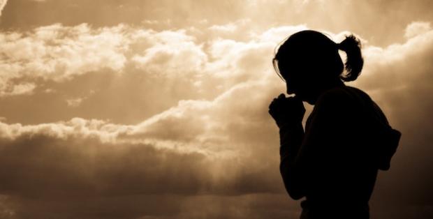 Woman Praying Blank Meme Template