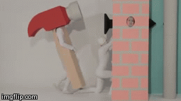 Brutal life bein a nail | image tagged in gifs,awesome | made w/ Imgflip video-to-gif maker