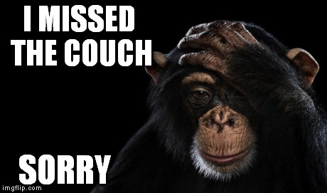 I MISSED THE COUCH SORRY | made w/ Imgflip meme maker