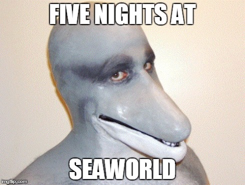 Five nights | FIVE NIGHTS AT SEAWORLD | image tagged in seaworld,five nights at freddys,lolz | made w/ Imgflip meme maker