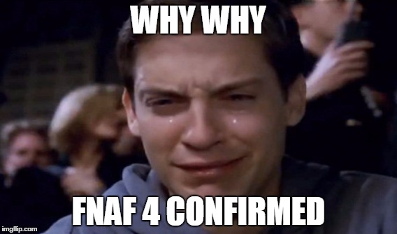 It's the ugly truth... | WHY WHY FNAF 4 CONFIRMED | image tagged in fnaf | made w/ Imgflip meme maker