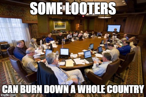 Looters | SOME LOOTERS CAN BURN DOWN A WHOLE COUNTRY | image tagged in looting,politics | made w/ Imgflip meme maker
