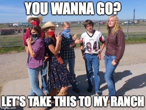 Stanza goes wild | YOU WANNA GO? LET'S TAKE THIS TO MY RANCH | image tagged in memes | made w/ Imgflip meme maker