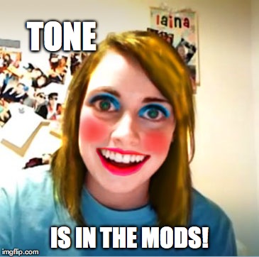 TONE IS IN THE MODS! | made w/ Imgflip meme maker